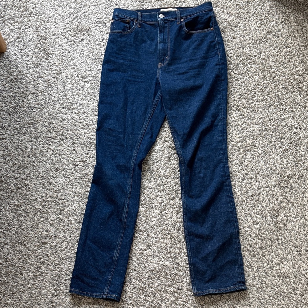 Abercrombie 90s Slim Straight Ultra High Rise Jeans